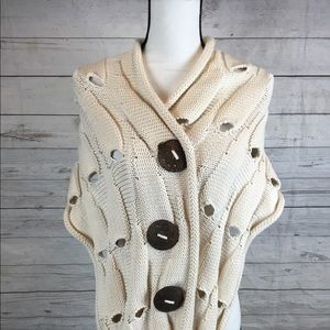 Pure Handknit™  Wrap It Up White One Size Cotton